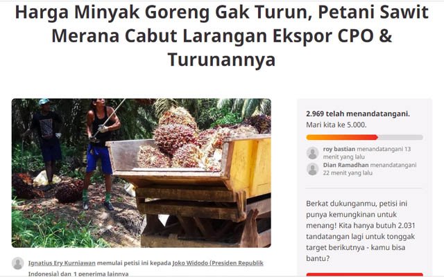 Officially Revoked by President Joko Widodo, CPO and its Derivatives Can be Exported Again